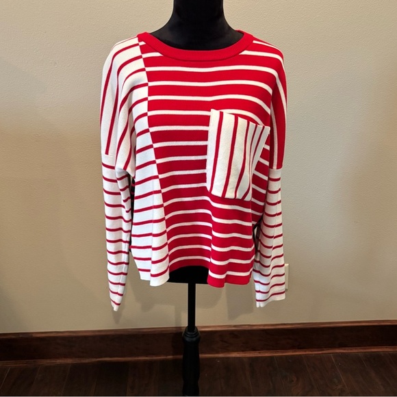 CAbi Striped Oversized Boxy Sweater, Medium,
Preppy Gameday Everyday School Work - Picture 11 of 14